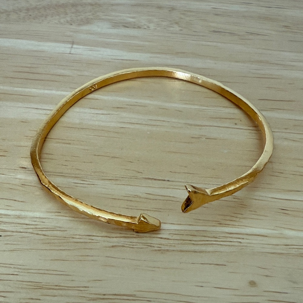 Gorjana 18k Gold Plated Small Arrow Cuff Bracelet